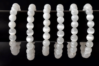Selenite Bracelet (Aura Cleansing and Connection )  DestGlow