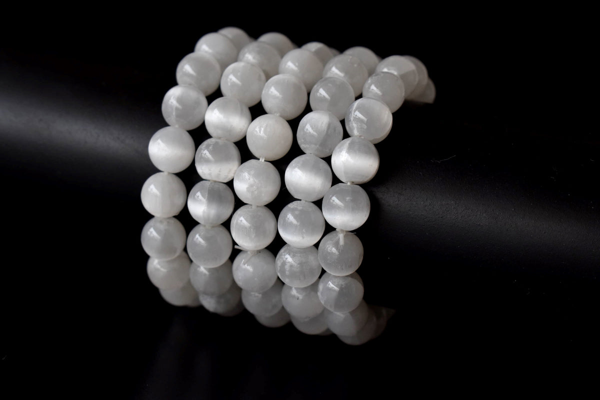 Selenite Bracelet (Aura Cleansing and Connection )  DestGlow
