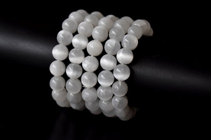 Selenite Bracelet (Aura Cleansing and Connection )  DestGlow
