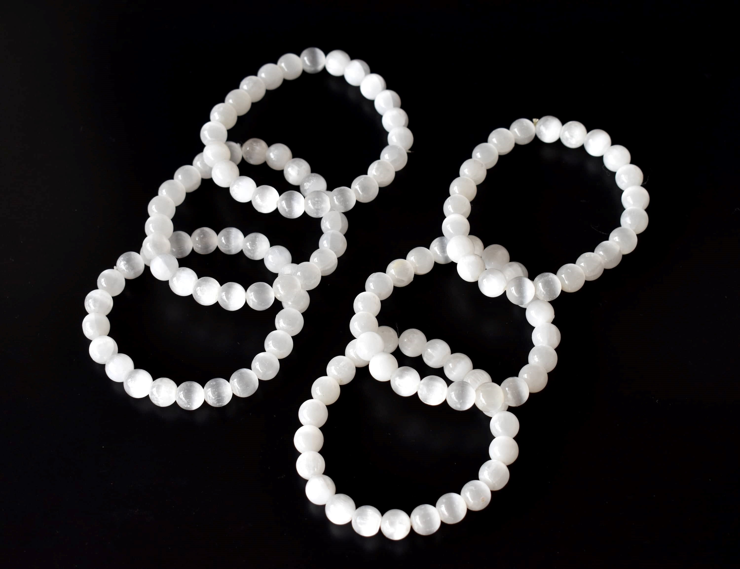 Selenite Bracelet (Aura Cleansing and Connection )  DestGlow