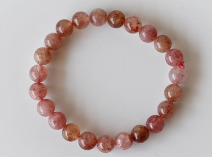 Strawberry Quartz Bracelet (Attraction and Emotional Calmness)  DestGlow