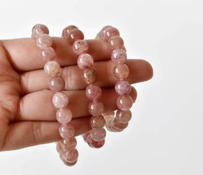 Strawberry Quartz Bracelet (Attraction and Emotional Calmness)