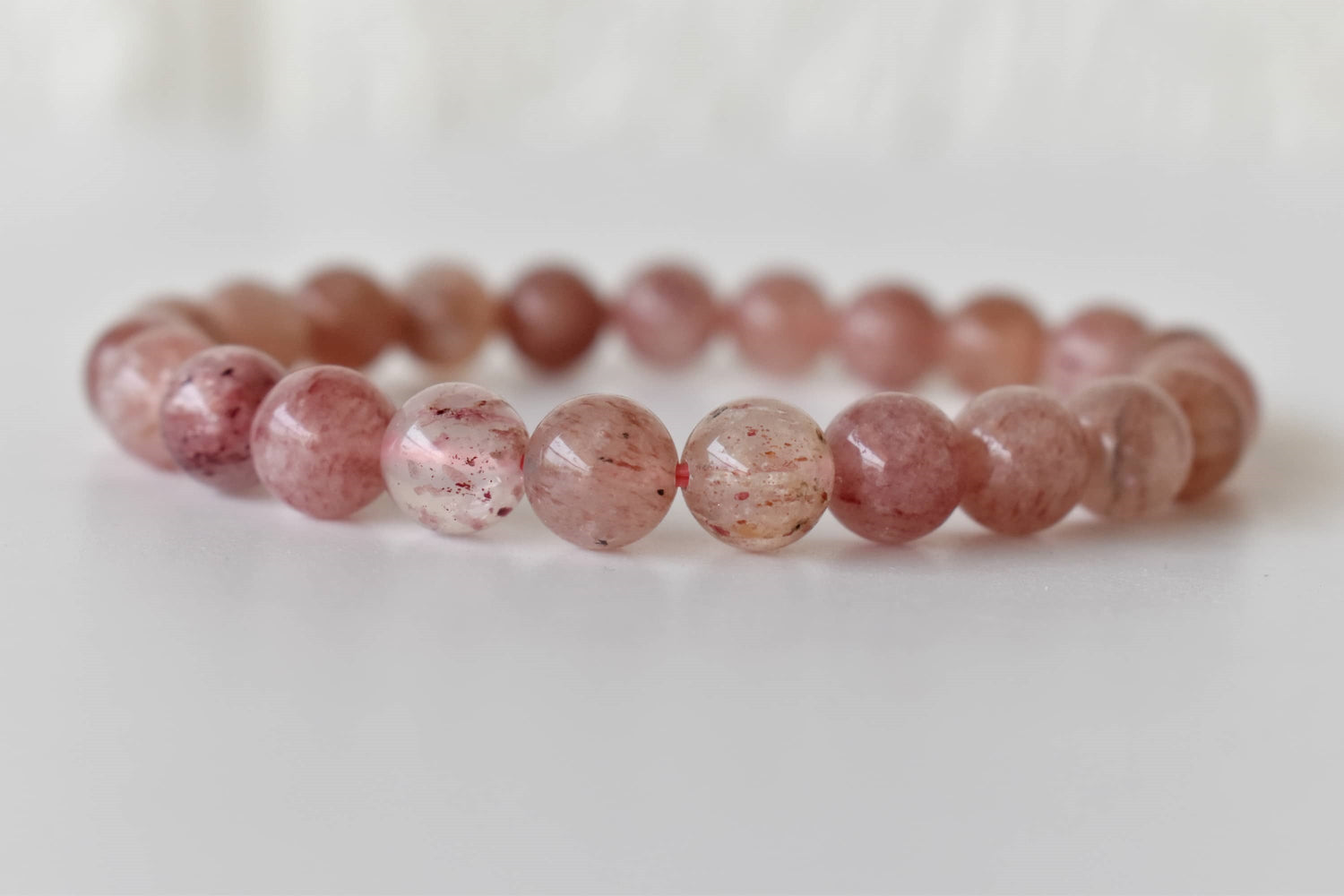 Strawberry Quartz Bracelet (Attraction and Emotional Calmness)  DestGlow
