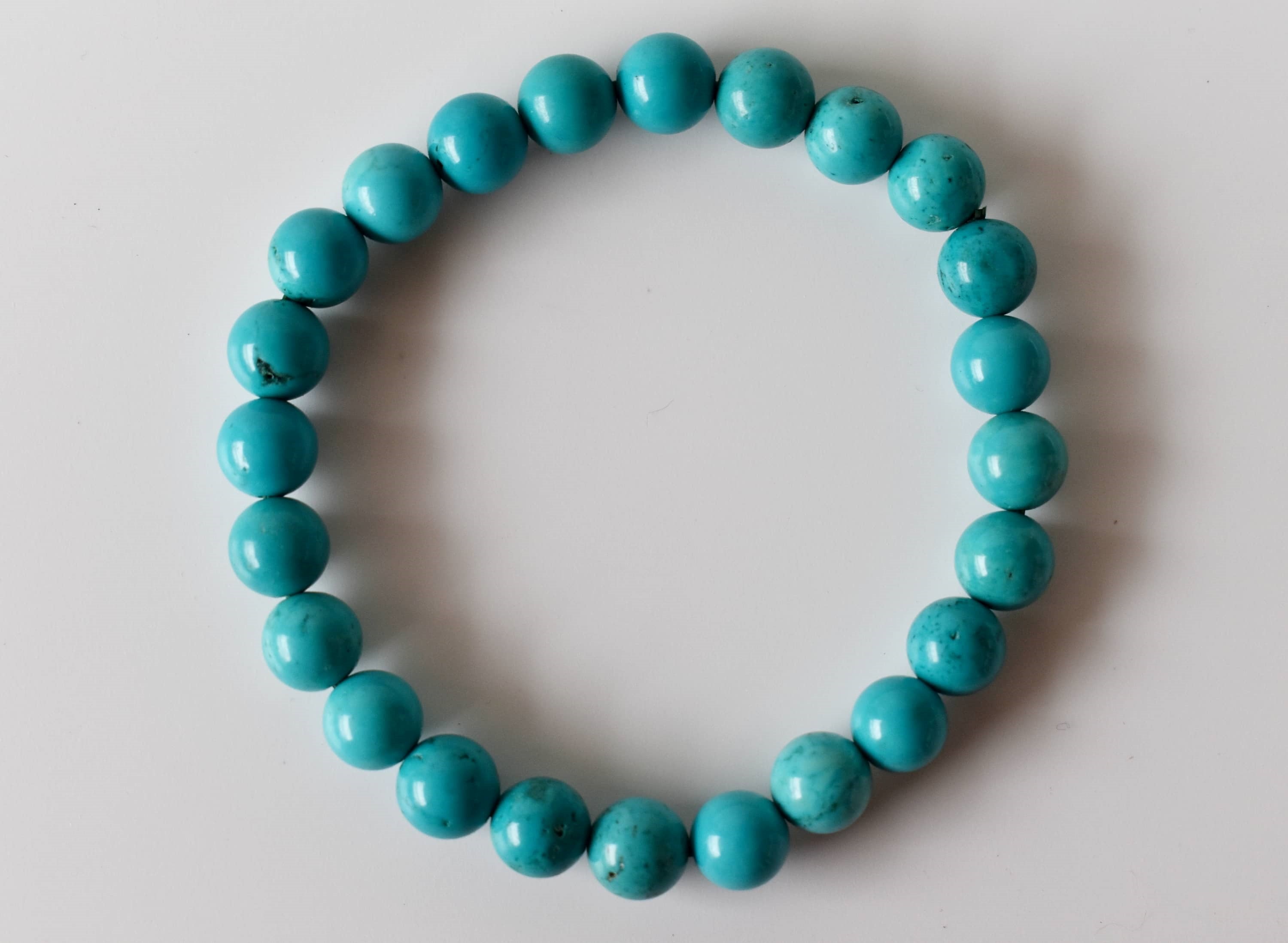Turquoise Howlite Bracelet (Dream Recall and Patience)  DestGlow