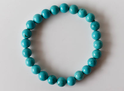 Turquoise Howlite Bracelet (Dream Recall and Patience)  DestGlow