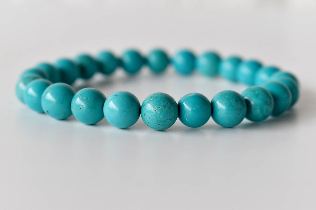 Turquoise Howlite Bracelet (Dream Recall and Patience)  DestGlow