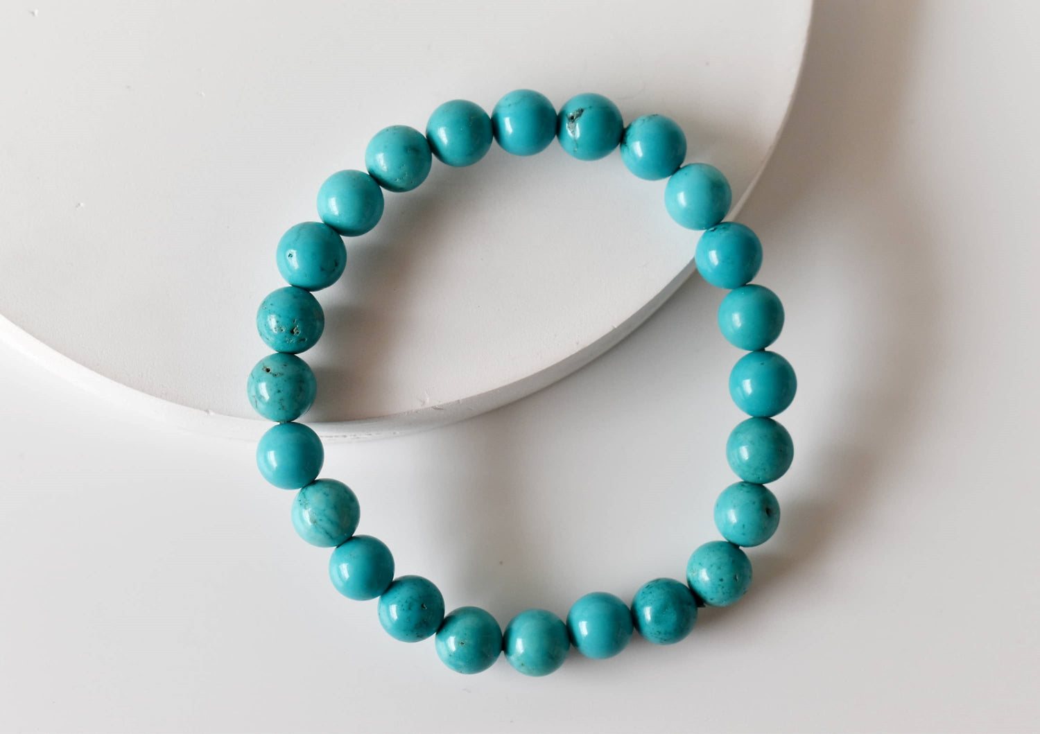 Turquoise Howlite Bracelet (Dream Recall and Patience)  DestGlow
