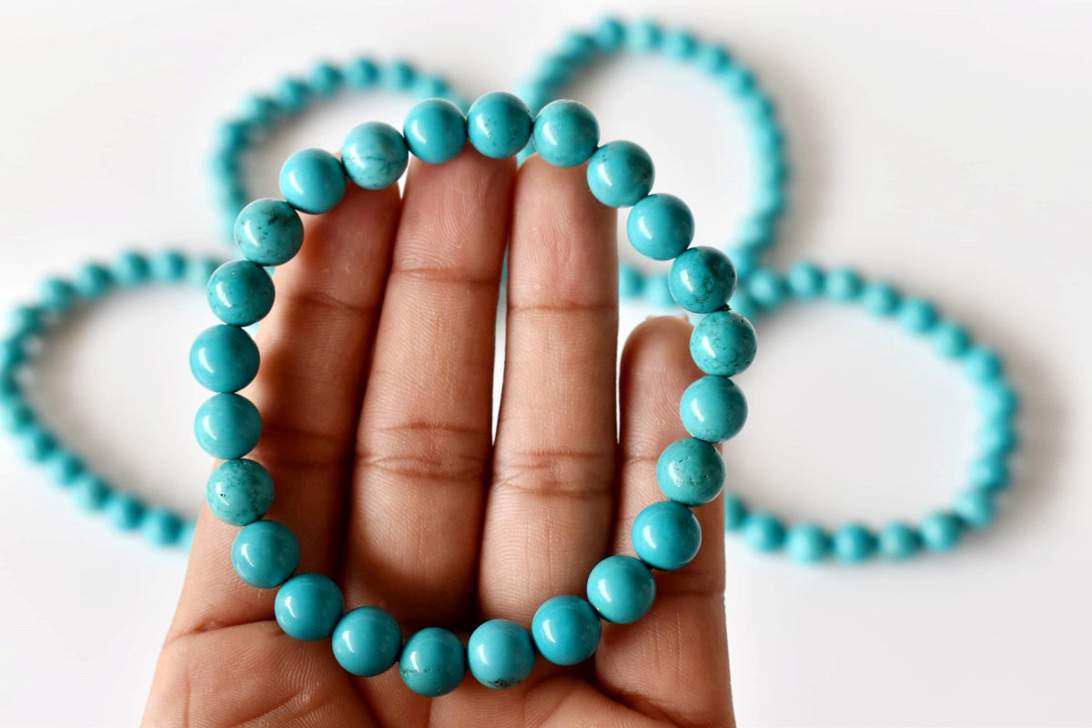 Turquoise Howlite Bracelet (Dream Recall and Patience)  DestGlow