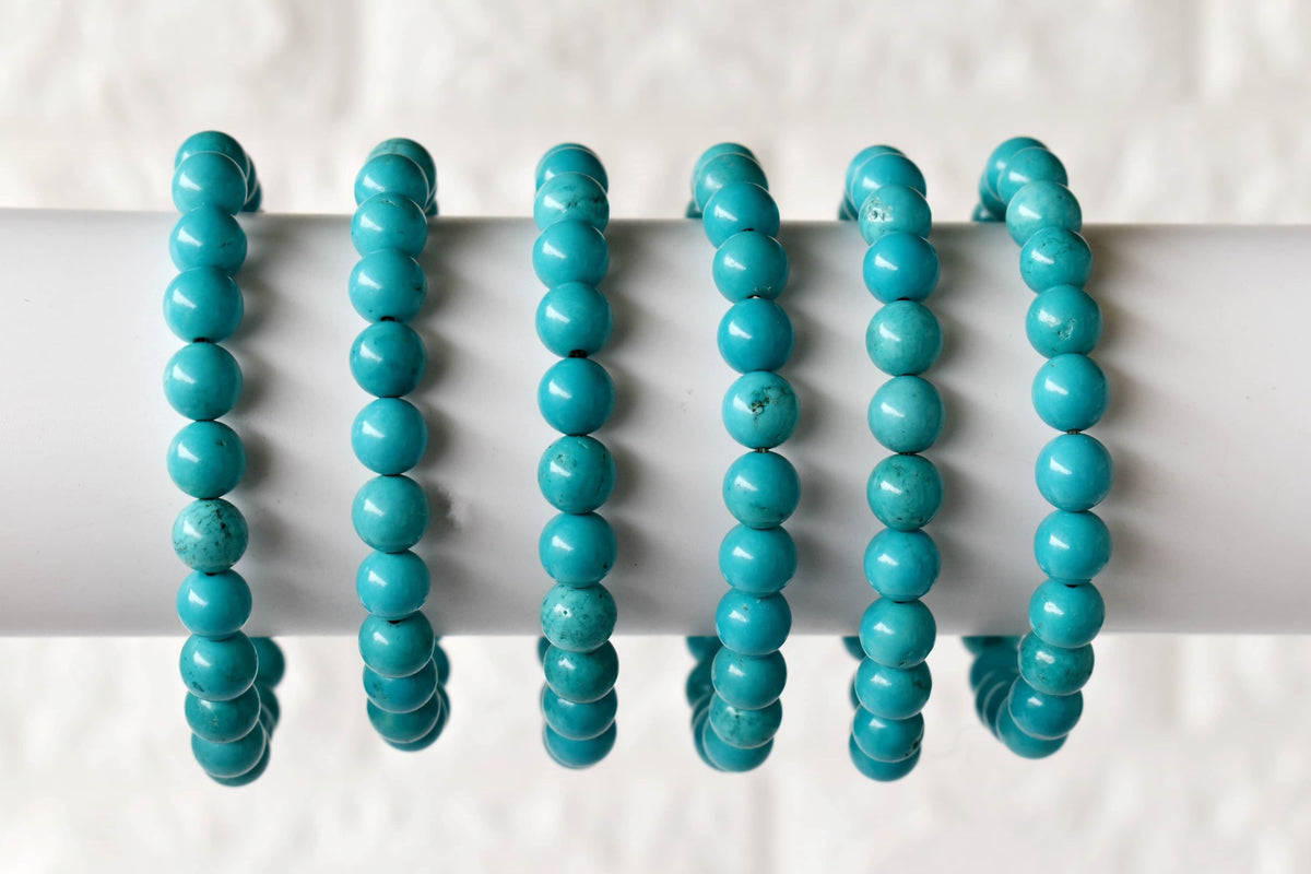 Turquoise Howlite Bracelet (Dream Recall and Patience)  DestGlow