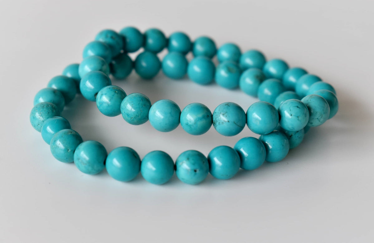 Turquoise Howlite Bracelet (Dream Recall and Patience)  DestGlow