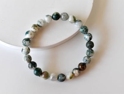 Tree Agate Bracelet (Sense of Peace and Inner Tranquility)  DestGlow