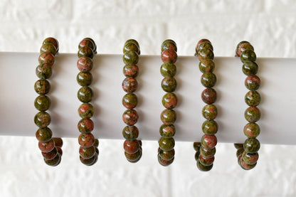 Unakite Bracelet (Vision and Inner Peace).  DestGlow