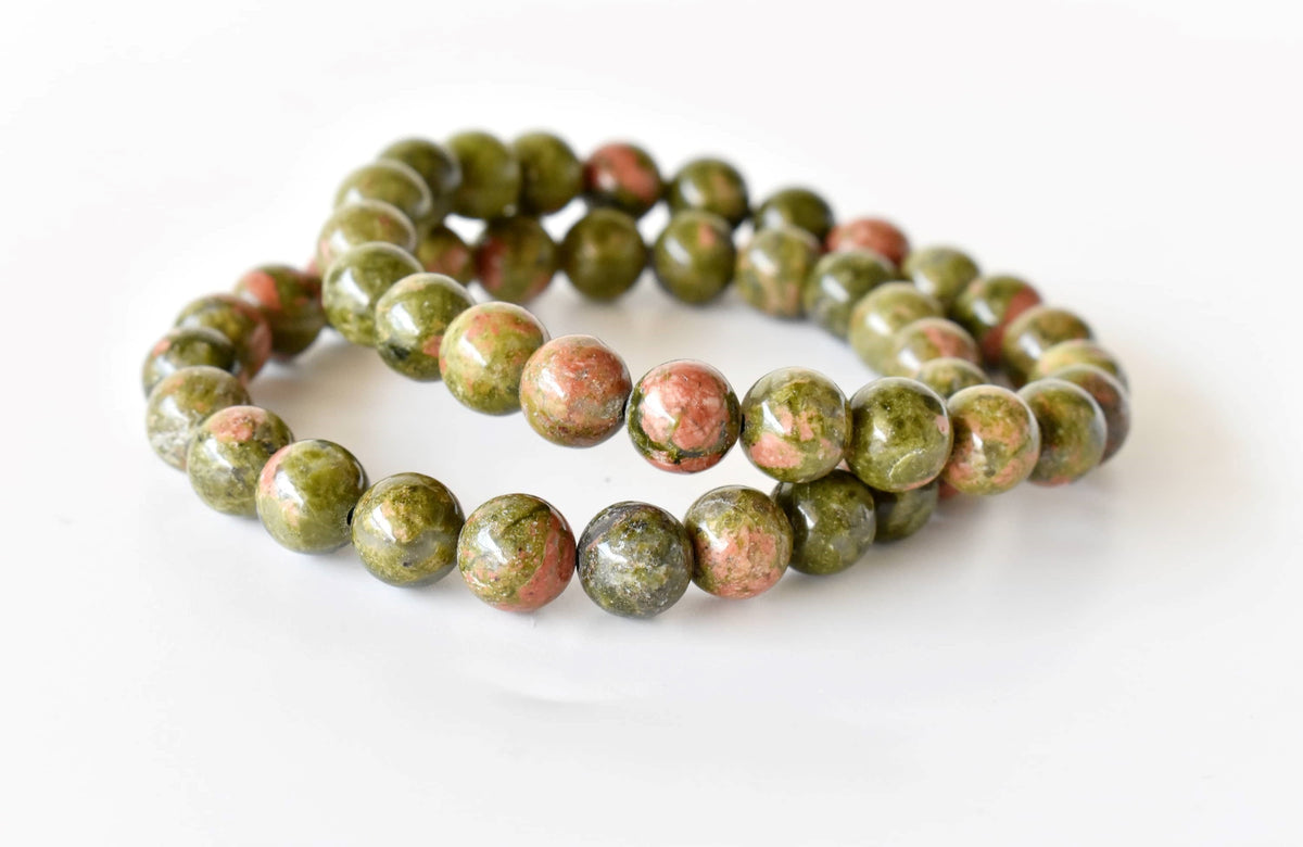 Unakite Bracelet (Vision and Inner Peace).  DestGlow