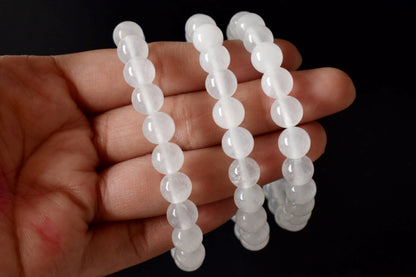 White Agate Bracelet (Concentration and Trauma)  DestGlow