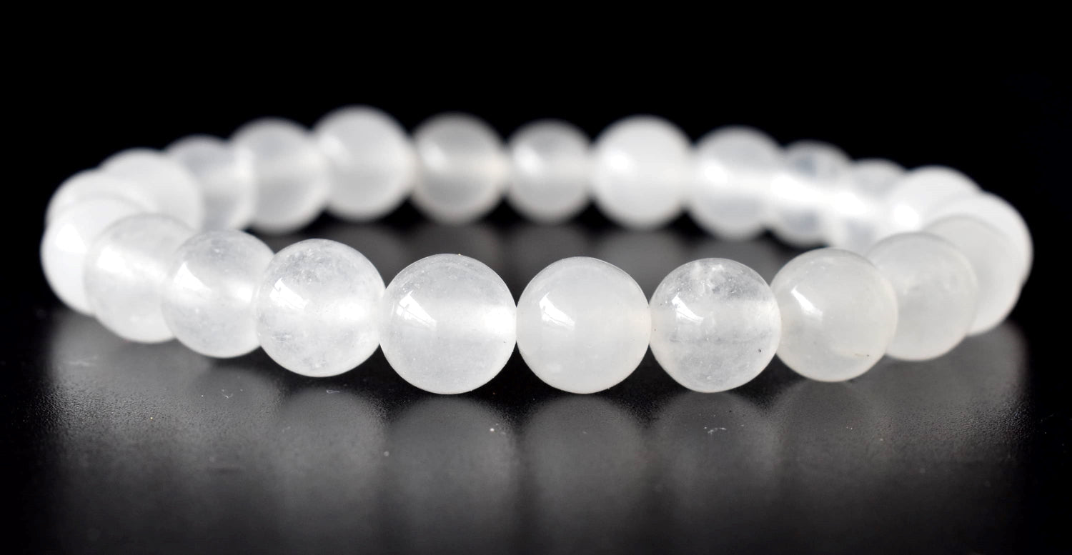 White Agate Bracelet (Concentration and Trauma)  DestGlow
