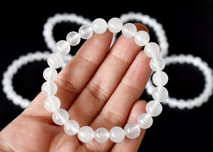 White Agate Bracelet (Concentration and Trauma)  DestGlow