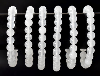 White Agate Bracelet (Concentration and Trauma)  DestGlow