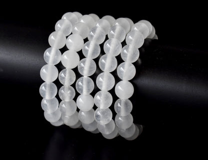 White Agate Bracelet (Concentration and Trauma)  DestGlow