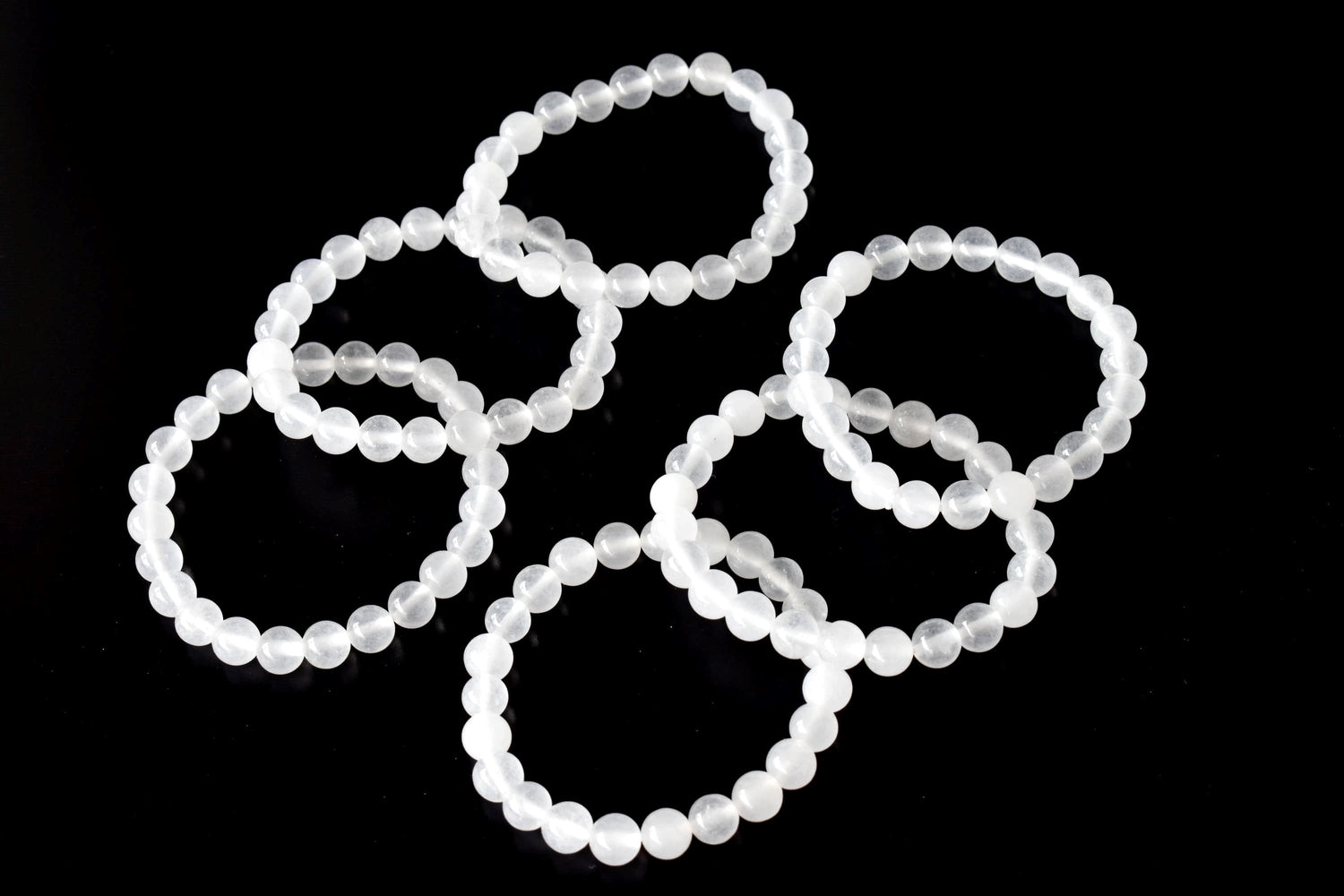 White Agate Bracelet (Concentration and Trauma)  DestGlow