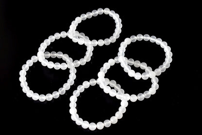 White Agate Bracelet (Concentration and Trauma)  DestGlow