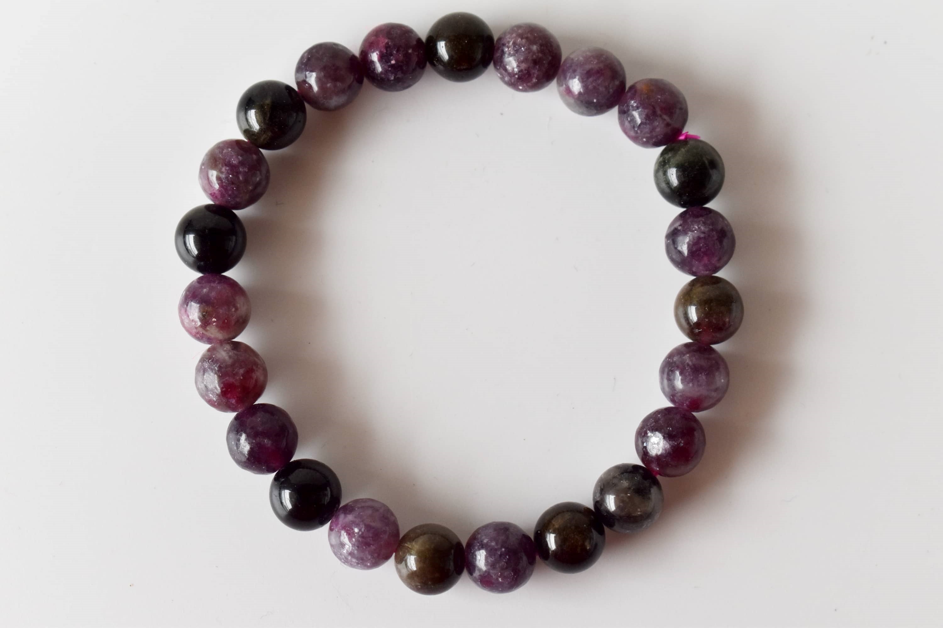 Watermelon Tourmaline Bracelet(Sense of Compassion and Sympathy)  DestGlow