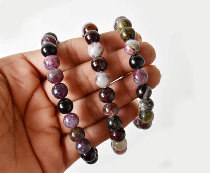 Watermelon Tourmaline Bracelet(Sense of Compassion and Sympathy)  DestGlow