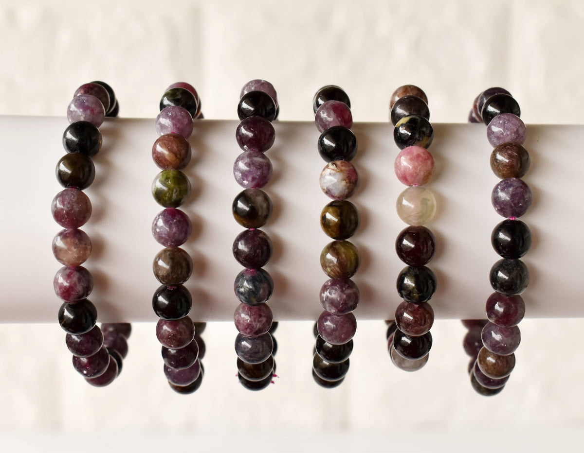 Watermelon Tourmaline Bracelet(Sense of Compassion and Sympathy)  DestGlow