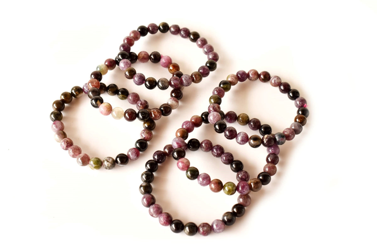 Watermelon Tourmaline Bracelet(Sense of Compassion and Sympathy)  DestGlow