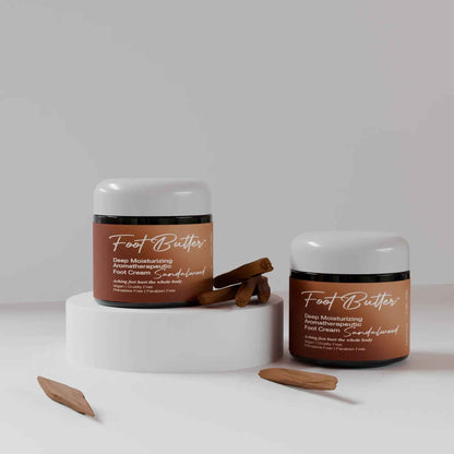 Sandalwood Foot Butter – Deep Moisturizing Foot Cream for Dry, Rough Skin