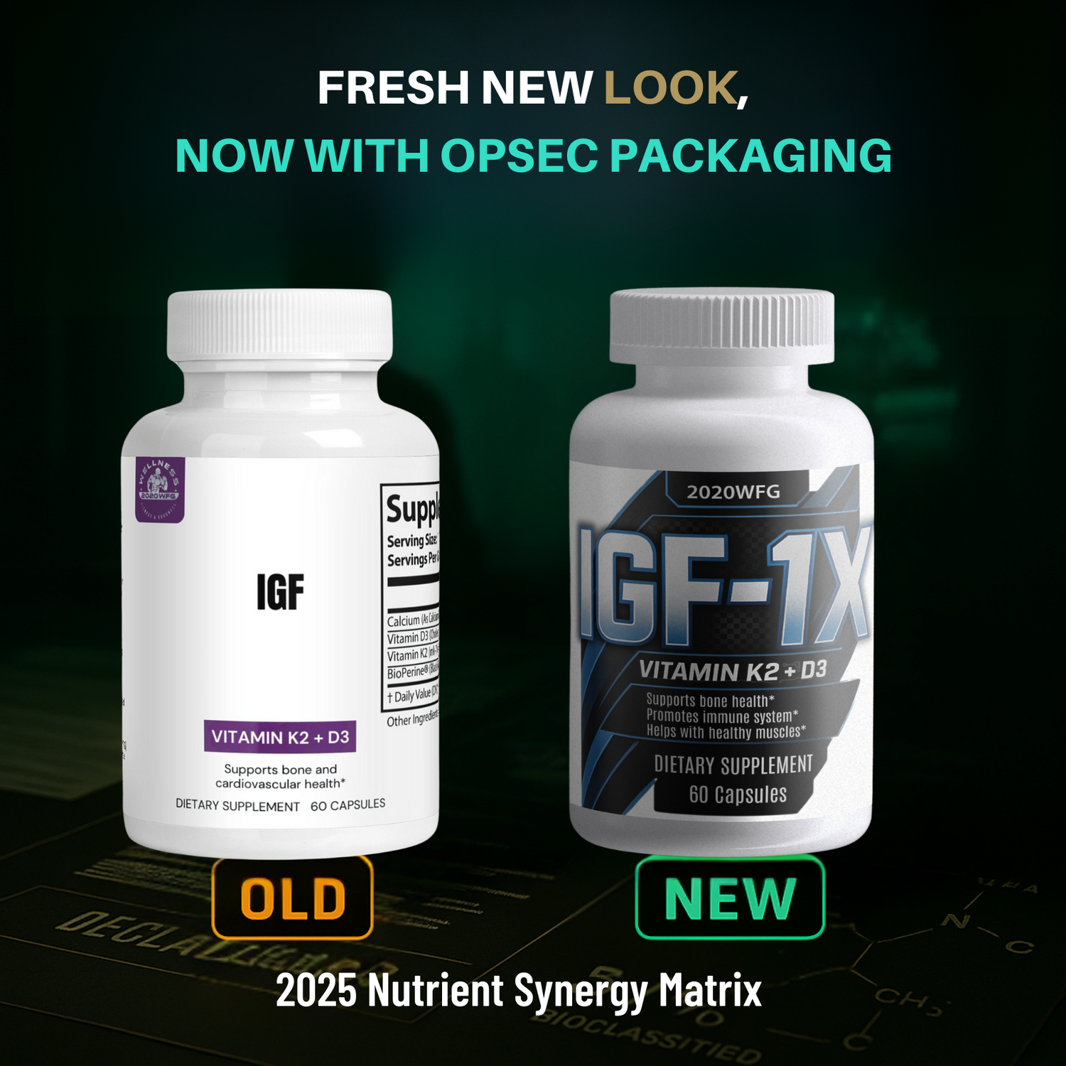 IGF‑1X: Bone-Density Dominator | D3 + K2 Formula for Strength, Immunity &amp; Muscle Integrity