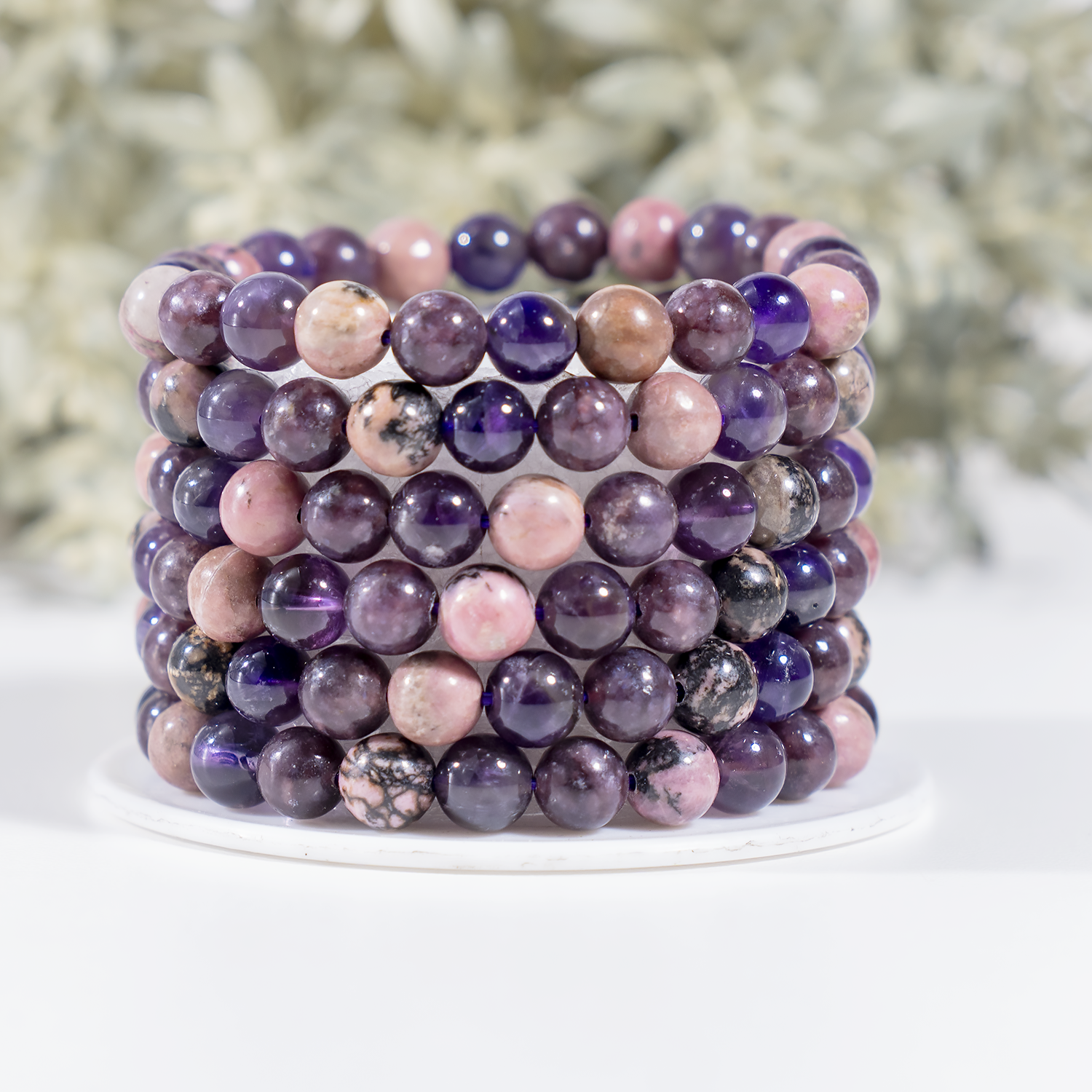 Brings RELAXATION Crystal Bracelet (Calming, Anti-Stress, Strength)  DestGlow