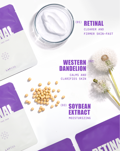 Retinal Resurfacing Sheet Mask 5-Pack Box by LAPCOS