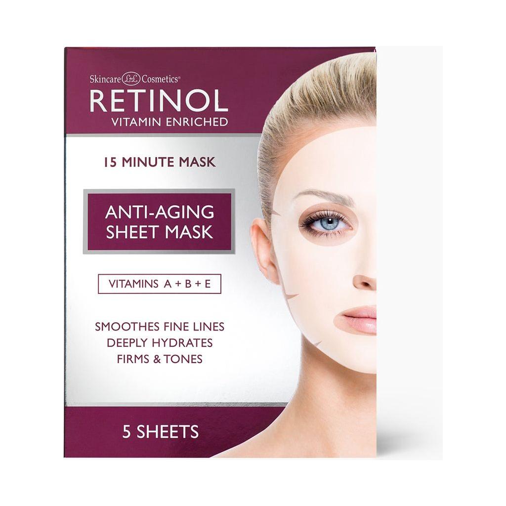 Retinol Anti-Aging Sheet Mask - 5 Sheet Masks by Pasteur Pharmacy