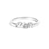.925 Sterling Silver Diamond Accent "MOM"  Ring (J-K Color, I2-I3 Clarity) - Ring Size 7  DestGlow