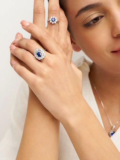 Exquisite Sapphire Ring - Blue Rhyme Starlight by LINTICO