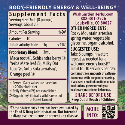 Rise &amp; Energize Daily Energy Boost by WishGarden Herbs