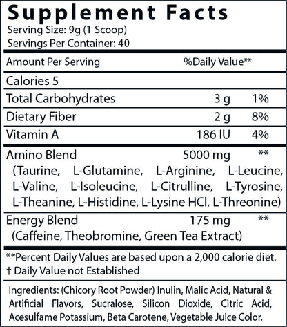 Peach Mango Pre-Workout Energy Powder + Focus Boost &amp; Hydration | Sugar Free by Virtrue