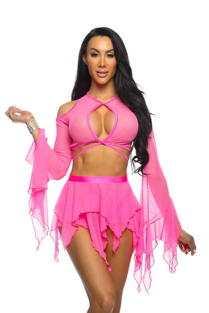 Mesh Flow Skirt