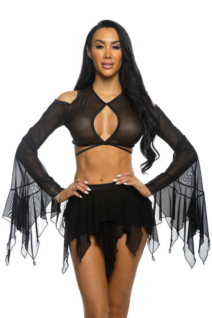Mesh Flow Skirt