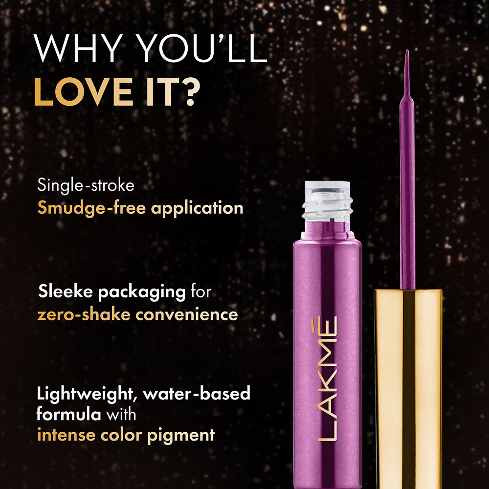 Lakme Glitterati Collection Shine Eyeliner - Invincible Purple