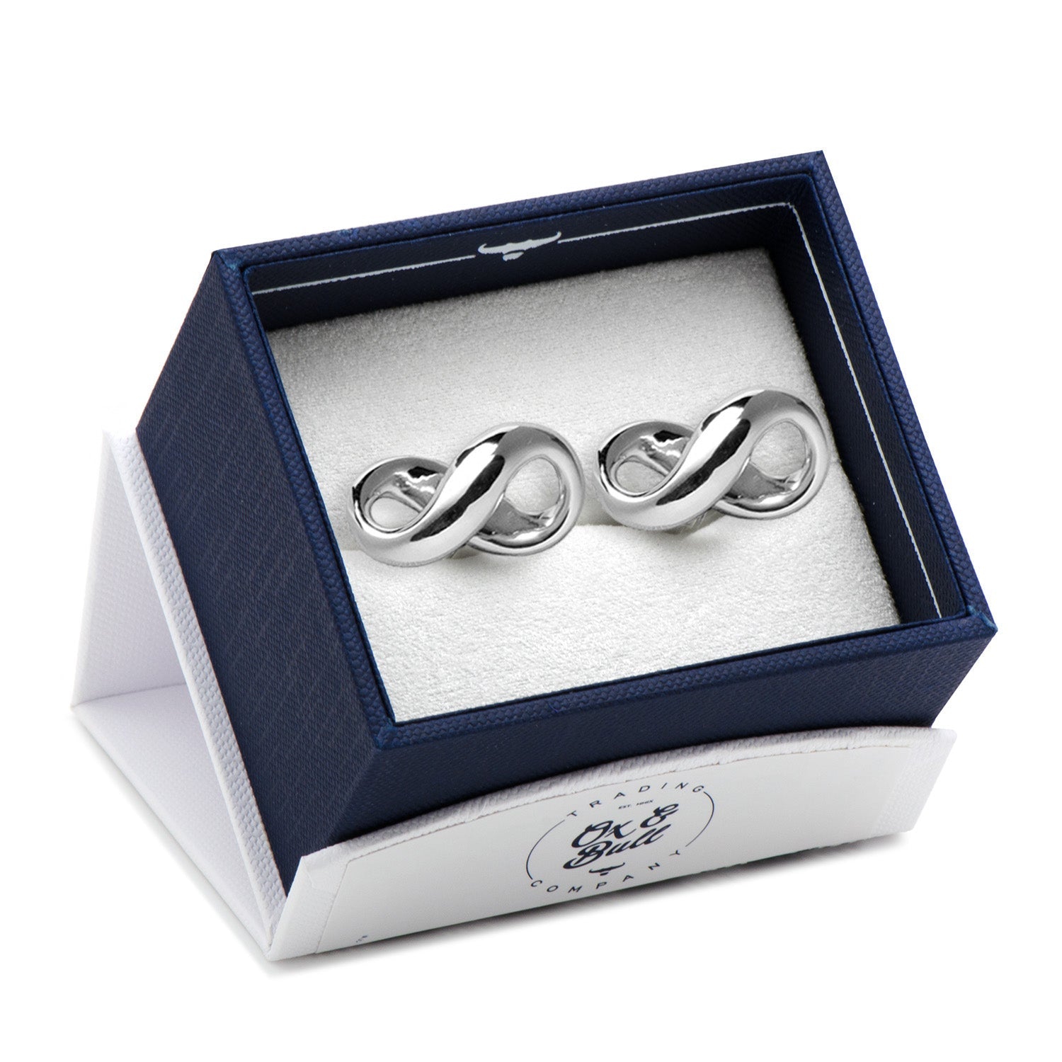 Sterling Silver Infinity Symbol Cufflinks by Cufflinks.com