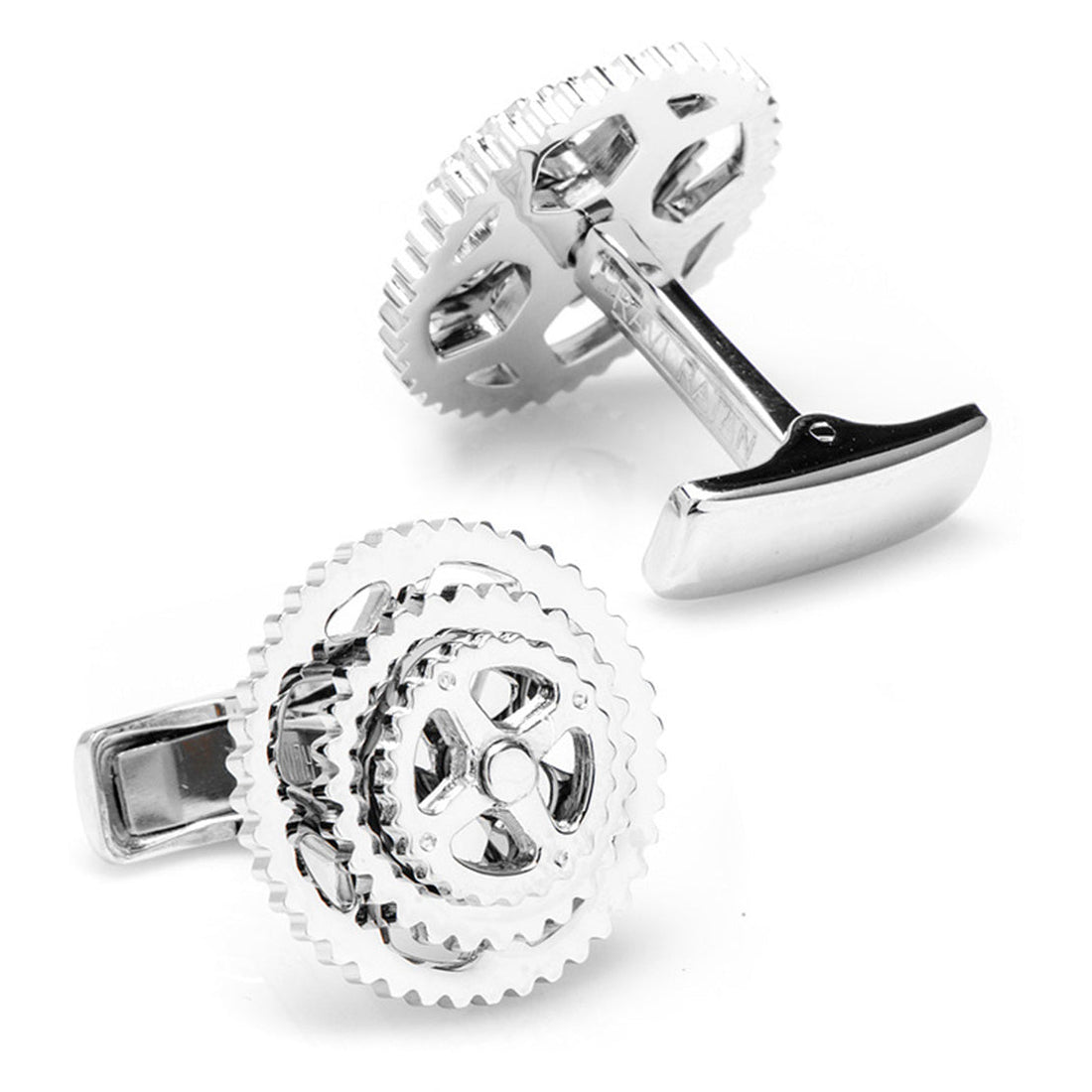 Sterling Silver Cyclist Cufflinks by Cufflinks.com