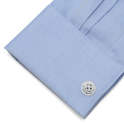 Sterling Silver Cyclist Cufflinks by Cufflinks.com