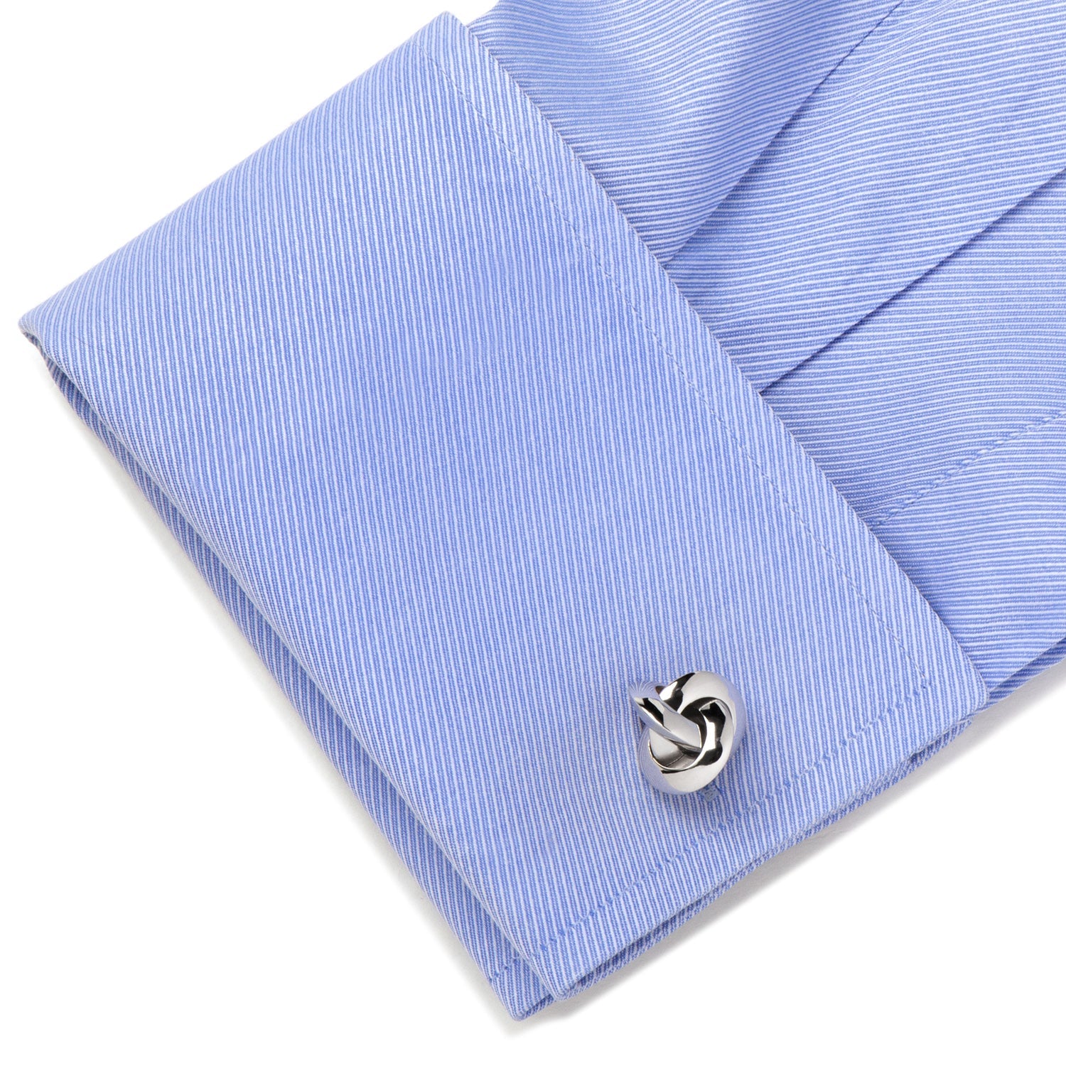 Sterling Silver Knot Cufflinks by Cufflinks.com