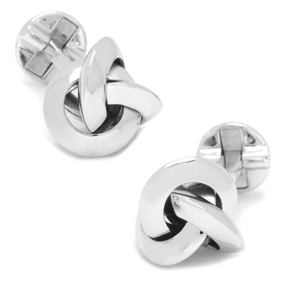 Sterling Silver Knot Cufflinks by Cufflinks.com