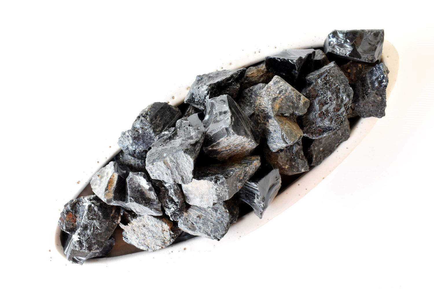 Black Tourmaline Rough Rocks (Causing Physical Ailments and Emotional Distress)  DestGlow
