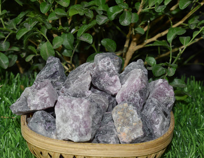 Purple Fluorite Rough Natural Stones 1 inch Purple Fluorite Raw Stones, Raw Crystal Chunks in pack size 4oz, 1/2lb, 1lb.  DestGlow