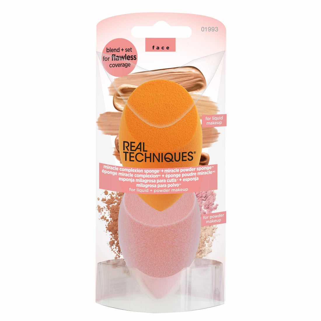 REAL TECHNIQUES Miracle Complexion Sponge + Miracle Powder Sponge by Avera Group