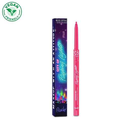 RUDE City of Flashing Lights Micro Retractable Liner - It&