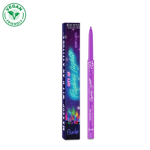 RUDE City of Flashing Lights Micro Retractable Liner - Bright Lights 